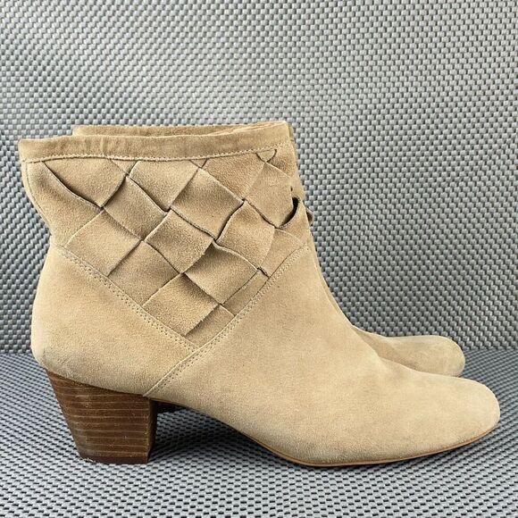 Corso Como Boots Womens Size 11 Suede Leather Block Heel Western Ankle Boots - Picture 1 of 8